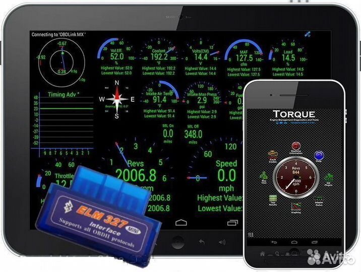 Автосканер адаптер ELM 327 1.5, 2.1 elm327 елм 327