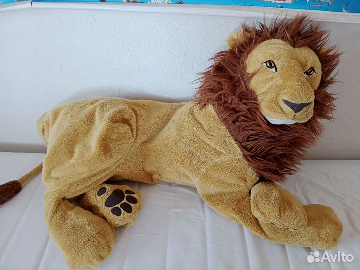 Мягкая игрушка лев IKEA цена указана с почтой