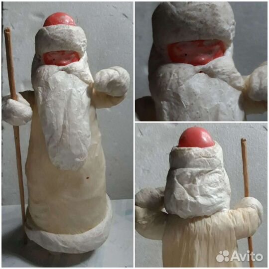 Дед мороз и снегурочка ватная СССР