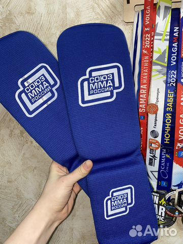 Защита голени накладки на ноги щитки Союз мма