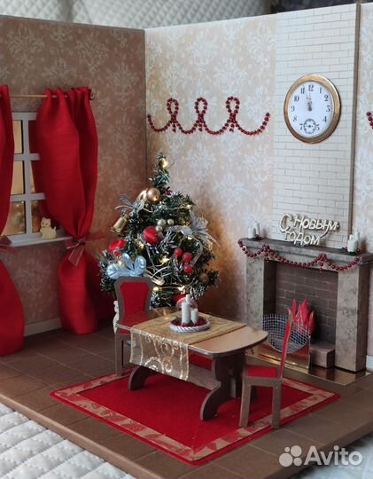 Поделка новогодняя комната
