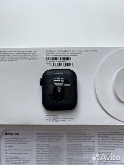 Часы Apple Watch SE Gen2 40mm Midnight 2024