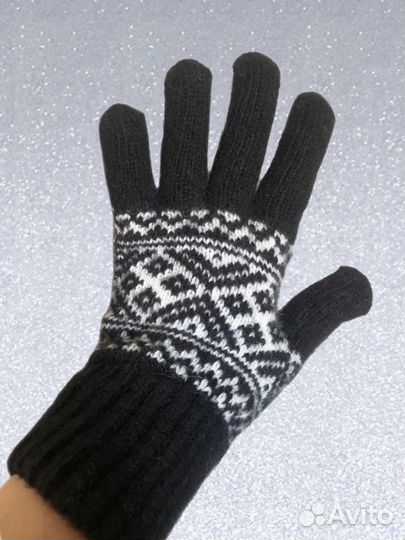 Перчатки женские шерстяные новые из ангоры, теплые
