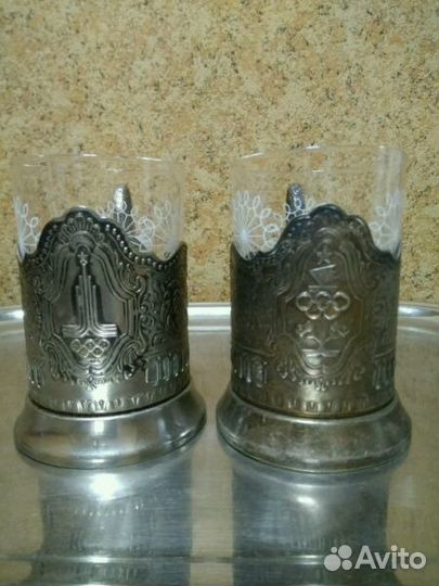 Подстаканники Олимпиада-80 два вида СССР