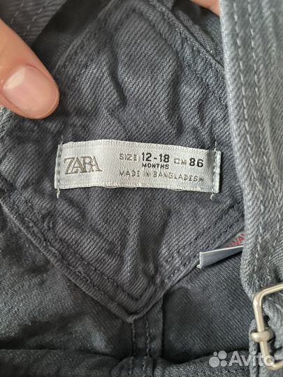 Джинсовый комбинезон zara 86