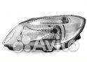 Фара левая хром под корректор