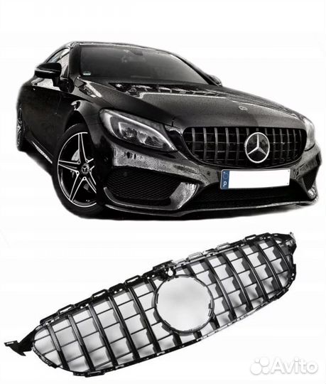 Решетка радиатора GT Mercedes C-Class W 205 15-18