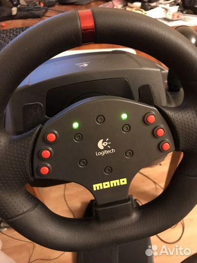 Игровой руль logitech momo racing feedback