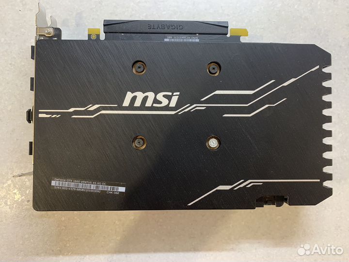Видеокарта geforce gtx 1660 ventus xs 6g