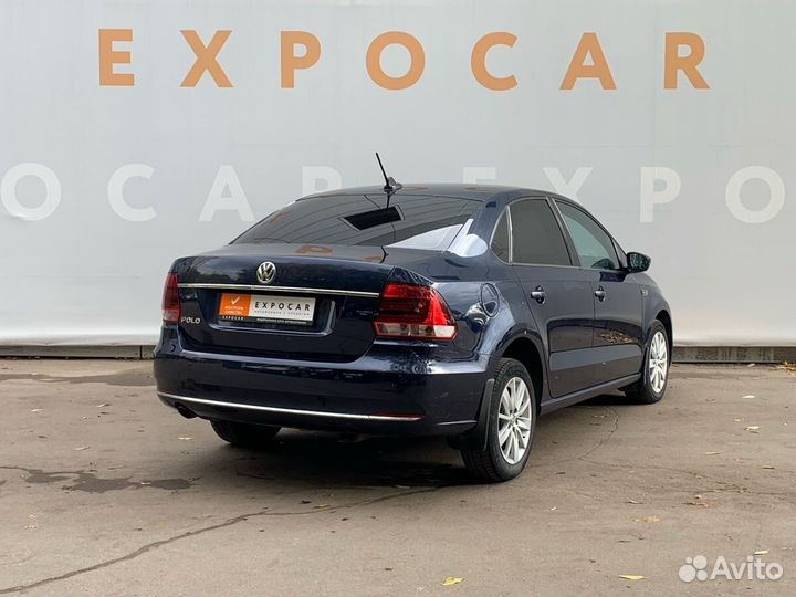 Volkswagen Polo 1.6 AT, 2017, 125 032 км