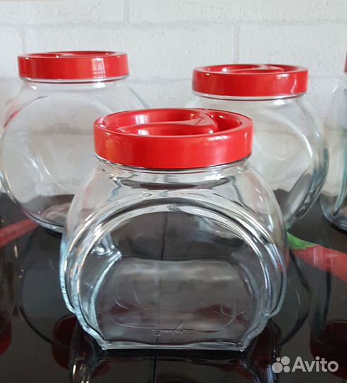 Банки для сыпучих продуктов стеклянные