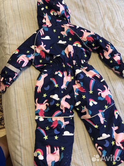 Детский зимний комбинезон на девочку 86-92
