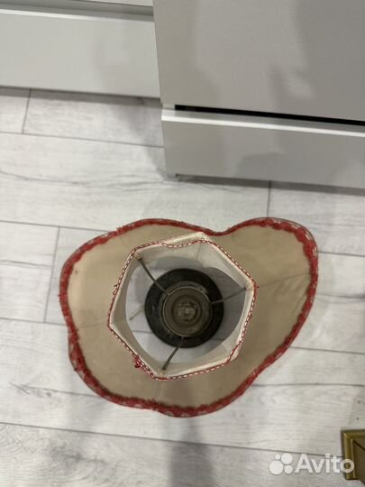 Прикроватная лампа с абажуром СССР