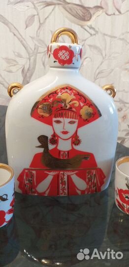 Штофы и графины СССР фарфор