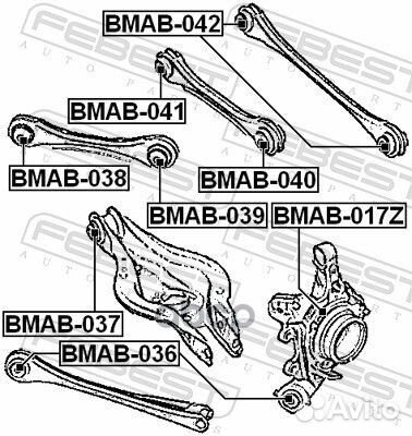 Сайлентблок заднего поперечного рычага bmab037