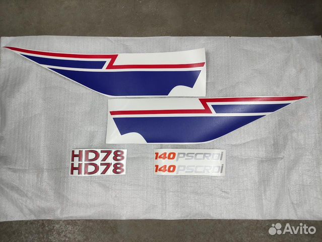 Наклейки эмблема на дверь hyundai HD78