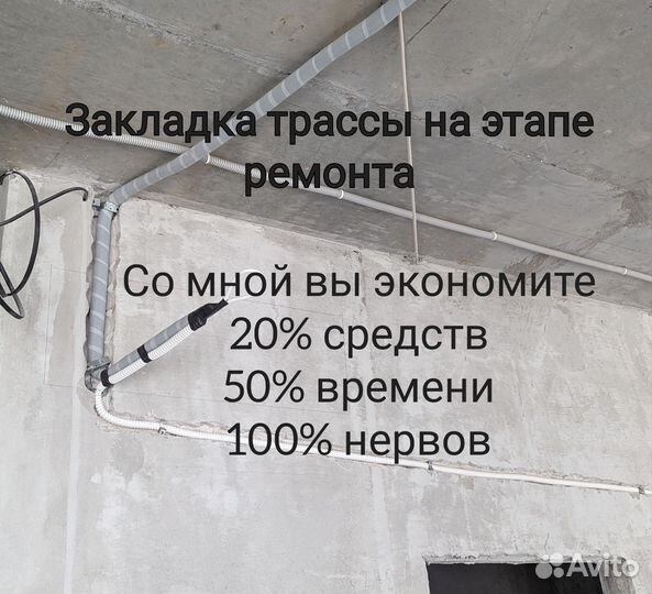 Установка кондиционеров, продажа, закладка трассы