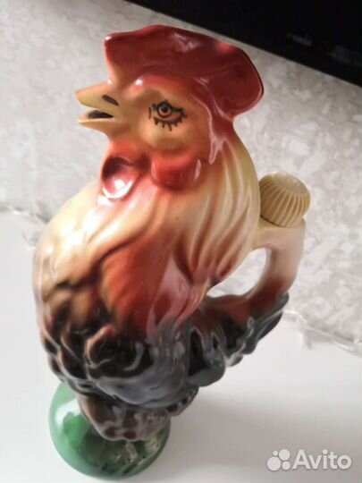 Петушок штоф-графин, фарфор СССР