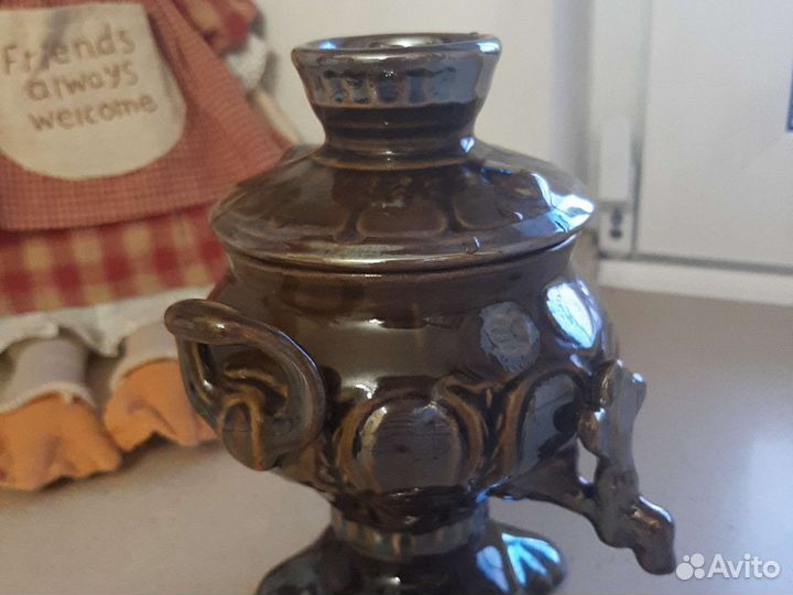 Декоративный самовар, сахарница