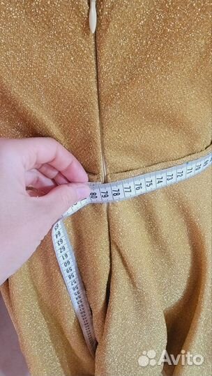 Золотистое платье 48рр