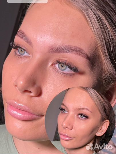 Модель на брови и ресницы