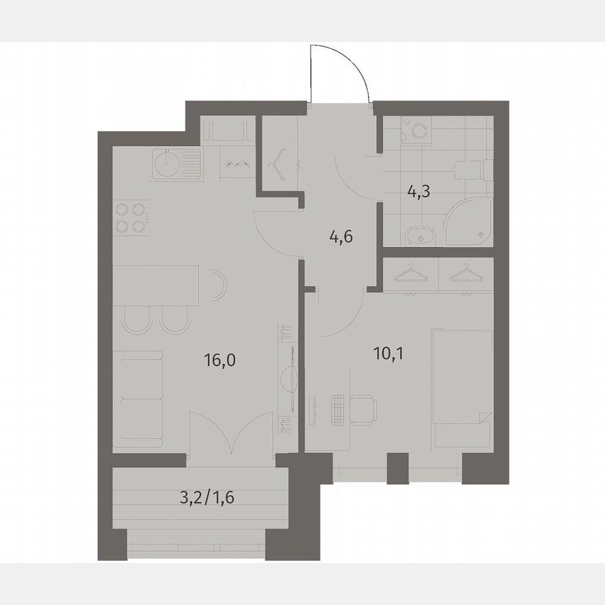 1-к. квартира, 36,5 м², 5/11 эт.