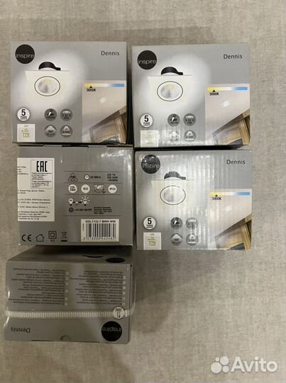 Светильник точечный встраиваемый квадратный Dennis