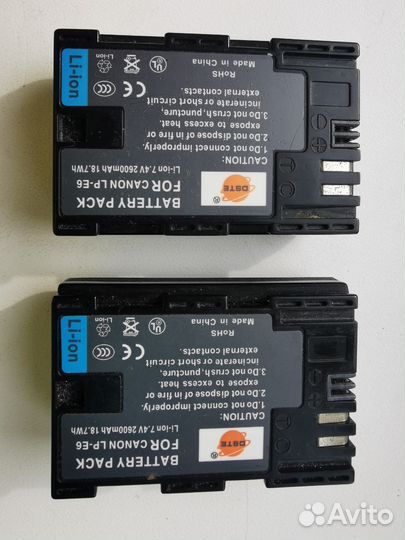 Аккумуляторная батарея lp-e6 для Canon