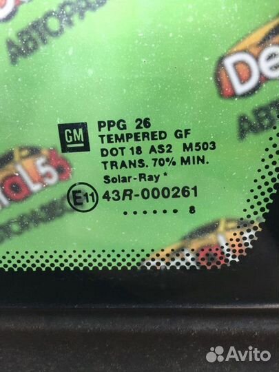 Стекло кузова заднее правое Opel Meriva A