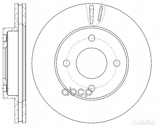 Диск тормозной вентилируемый G-brake GR-20441