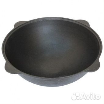 Казан наманган чугунный с крышкой 12л