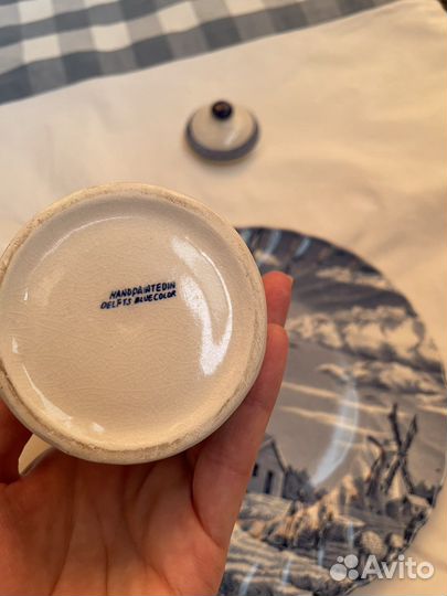 Тарелки англия, винтаж. Баночка голландия