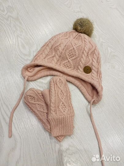 Комплект шапка, рукавицы