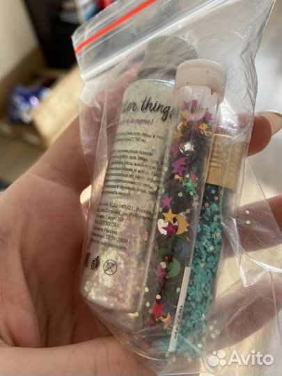 Глиттер блестки для лица и тела