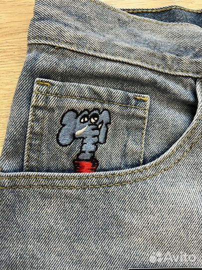 Джинсы mind error голубые