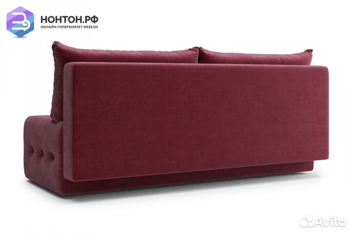 Диван еврокнижка Сити бордовый