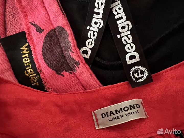 Блузка хлопок лен Wrangler Diamond Desigual S-L