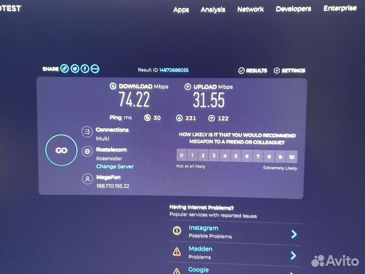 4G интернет-центр ZTE MF283V mod.(imei)