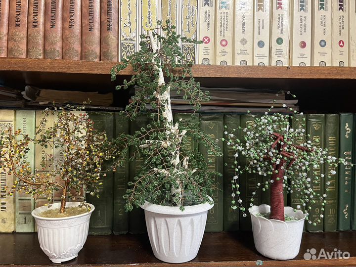 Деревья из бисера