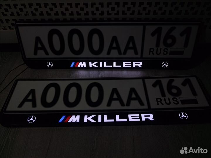 Рамки для номера с LUX подсветкой