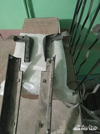 Накладки порогов hyundai santa fe 3