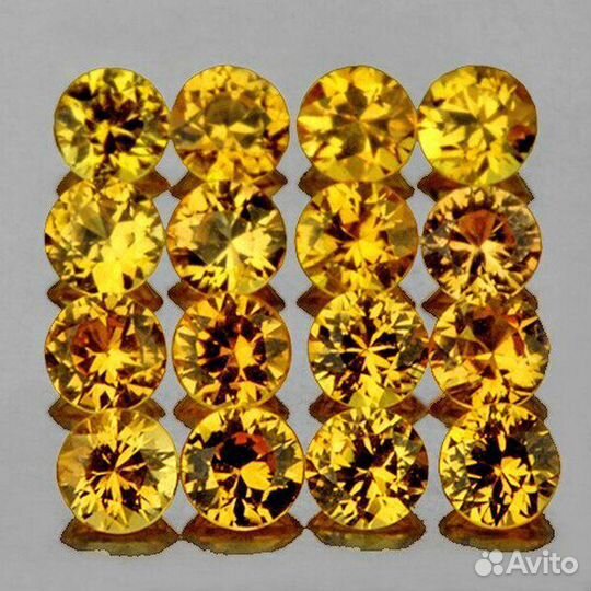 Сапфир натуральный 1,07Ct 1,8мм 30шт VVS Цейло