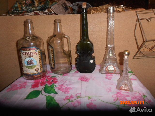 Бутылки и разный декор