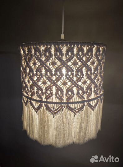 Абажур люстра макраме