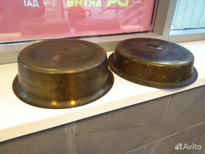 Латунный таз СССР 3 штуки