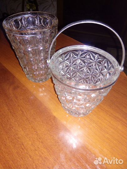 Ваза для цветов стекло СССР