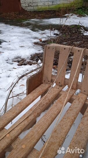 Сани детские деревянные