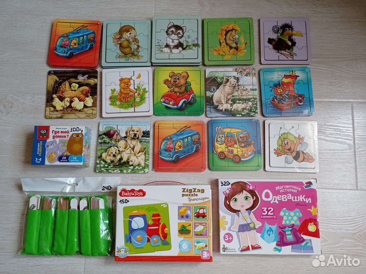 Пазлы для детей из дерева