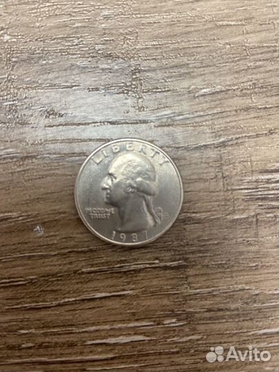 Liberty quarter dollar 1987