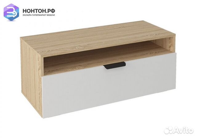 Тумба Норд Т02-1000 дуб сонома / белый